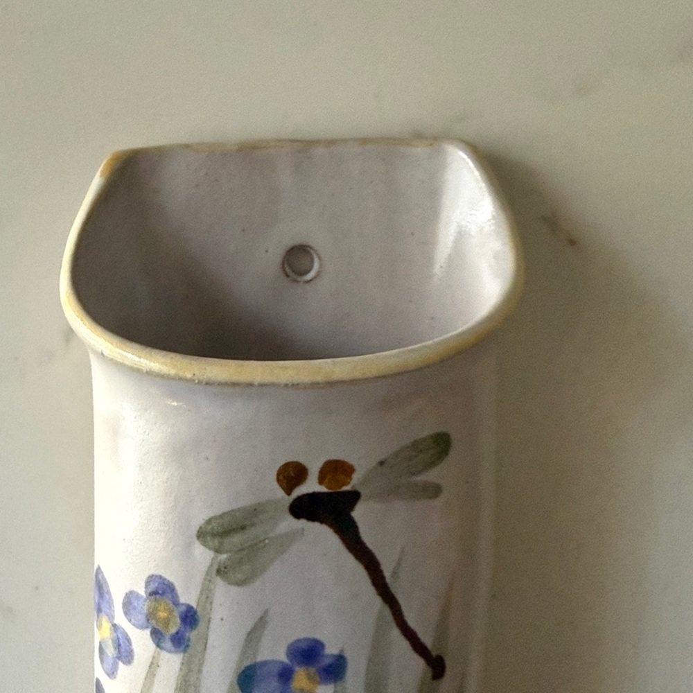 Handmade Pottery Wall Pocket - Picture 4 of 9